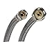 Fluidmaster B1F30 Faucet Connector, Braided Stainless Steel - 3/8 Female Compression Thread x 1/2 F.I.P. Thread, 30-Inch Length