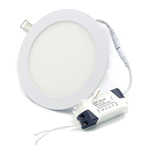 Jinda 95~265v Ac 12W LED Panel Light Cool White 6000K Scratc