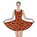 CowCow Womens Halloween Witches Cats Bats Skull Ghost Pumpkin Monster Party Skater Dress, XS-5XL