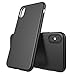 LUVVITT Ultra Slim Case with Soft Feel Flexible and Easy Grip TPU Rubber Back Designed for iPhone Xs/X (2017-2018) - Matte Black