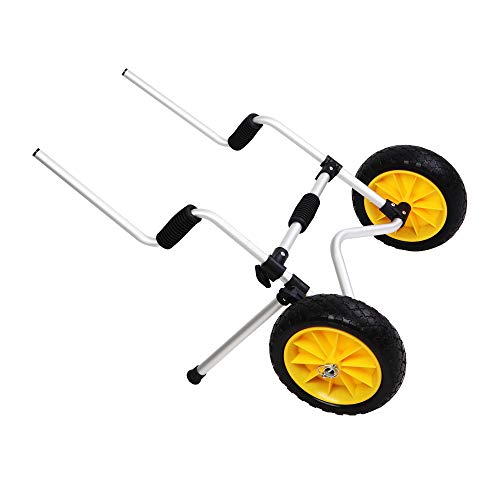 Bonnlo Kayak Dolly Scupper, Kayak Trolley Carts for Sit on Top Kayaks