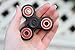 Spinfinity Advanced Hand Spinner w/ Hybrid Ceramic Bearing (not 3D printed) - Good for Concentration, Stress Relief, ADHD, Autism, Anxiety, and Fidgeting! - (Black & Red, Advanced Cap)
