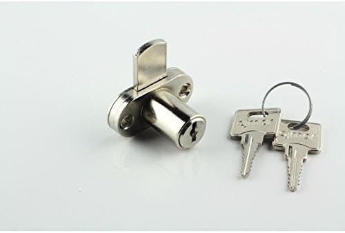 2x New Cam Lock Computer Desk Pedestal Cabinet Cupboard Drawer Locker With 2 Keys