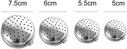 Seasoning ball, Pack of 4 Stainless Steel Spice Ball Strainer Hole Infuser Soup Spice Filter for Cooking