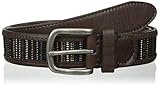 Columbia Men's Big Lake 35Mm Web Inlay Men's Belt, Brown/Blue, 34