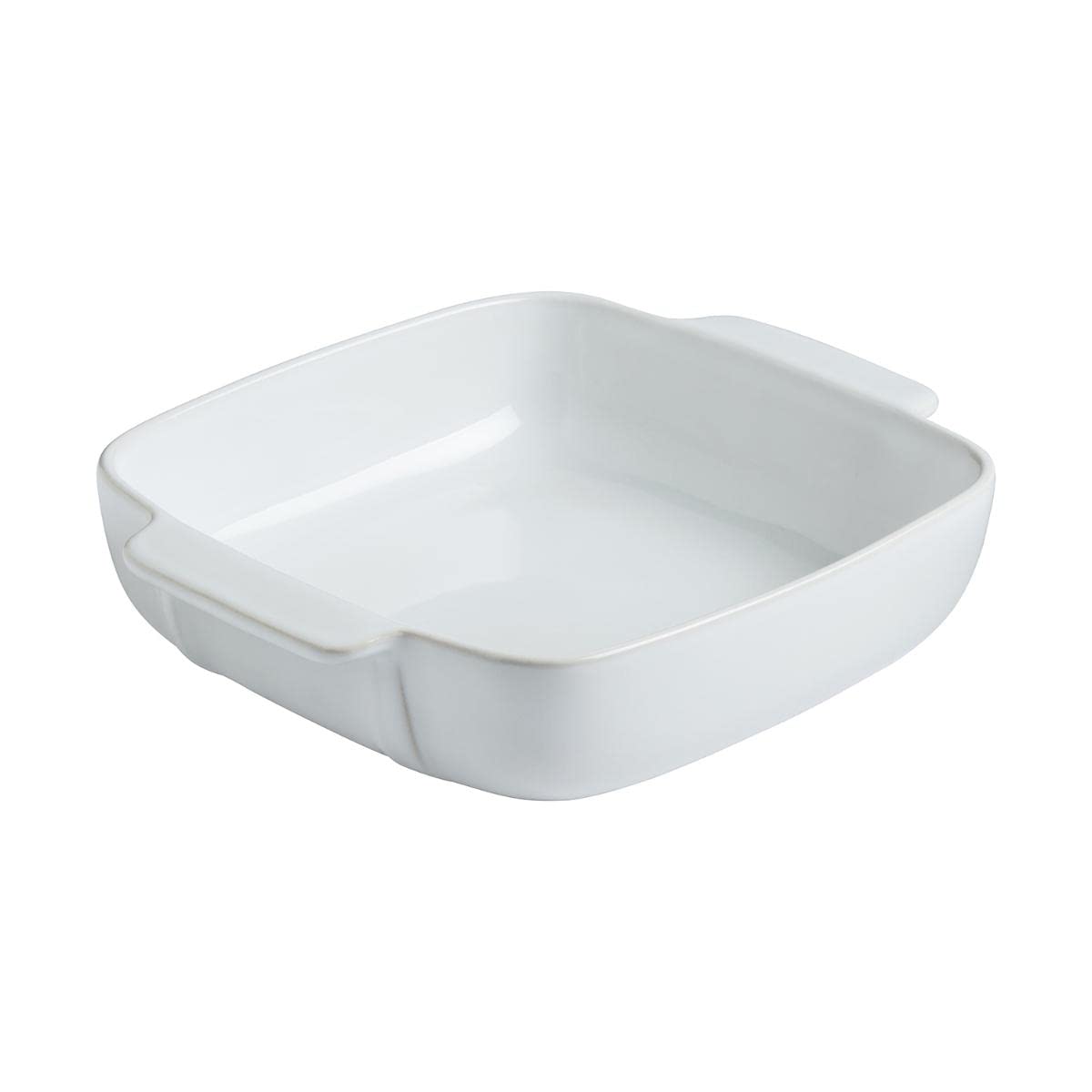 Pyrex 8013109 Signature 22 x 22 cm White Ceramic Square Oven Dish, White