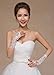 M Bridal Women's Rhinestones Lace Fingerless Gloves for Wedding Party Brides Accessory G02 (Ivory)