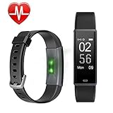 LETSCOM Fitness Tracker with Heart Rate Monitor Watch, Activity Tracker with Step Counter, Pedometer, Calorie Counter Watch for Android and iOS Smart Phone