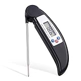Instant Read Cooking Meat Thermometer - Super Fast Digital Electronic Kitchen Food Thermometer With Collapsible Internal Probe For Grill Cooking BBQ Oven Smoker Meat Kitchen Candy and Bath Water
