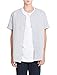 OLLIN1 Premium Mens Active Short Sleeve Button Up Baseball Jersey Shirt