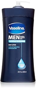 Image of Vaseline Men Healthy Resilient Skin Colling Hydration Body Lotion Cools and Replenishes Overheated Skin 20.3 oz.
