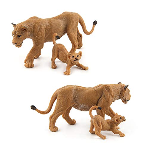 Fiaya Emulational Leopard Lion Animal Model Ornament Desk Table Decoration Figurine Educational Science Toy for Kids Gifts (5B) - Thumbnail 5