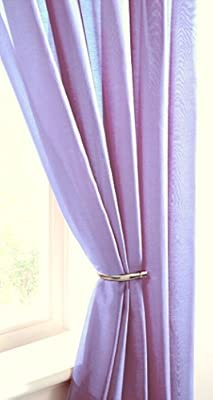 Lilac Purple Plain Voile Net Curtain Panel Lilac Mauve Purple 59