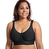 Delimira Women's Full Coverage Seamless Comfort Fit Plus Size Wire Free Support Bra