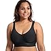 Delimira Women's Full Coverage Seamless Comfort Fit Plus Size Wire Free Support Bra