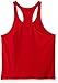 YAKER Men's Blank Stringer Y Back Bodybuilding Gym Tank Tops