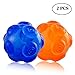 Dog Toy Squeaky Ball, Unicool Non-Toxic Rubber Squeeze Bouncey Pet Suqaiky Interactive Toy for Medium Large Dog, Aggressive Chewers[Floatable on Water,3.5