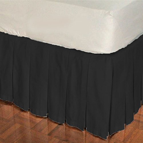 Unisex Nursery Baby Bedding Toddler Bed Multi Pleated Skirt Solid Pattern 500 TC Egyptian Cotton (Bl