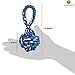 SunGrow Rope Ball Chew Toy for Cats, Kittens and Other Pets Made of 100% Natural Cotton - Cleans Teeth & Massages Cat’s Gums: Machine Washable - Completely Safe & Suitable for All Sizes & Ages