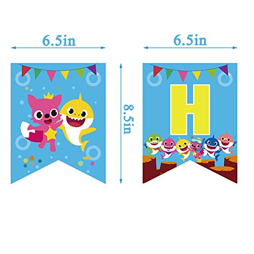 1 Shark+Birthday+Banner+Supplies+Decorations