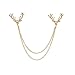 SIYWINA Brooch for Men Suit Pin Vintage Chain Brooch Suit Shirts Accessories
