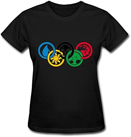 Keke Women's T-shirts Magic Gathering Olympics Size S Black