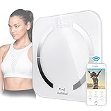 Bluetooth Body Fat Scale, multifun Digital Scale with Body Composition Monitor, Auto Recognition Technology Smart Scale with APP, Tempered Glass Platform for Healthy Weight Loss Tracking