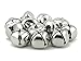 Pack of 50 pcs 1 Inch Christmas Jingle Bells for Holiday Decoration and DIY Craft Bells (Silver)
