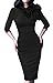 Donsane Women's Celebrity Vintage Bowknot Party Cocktail Stretch Bodycon Pencil Dress