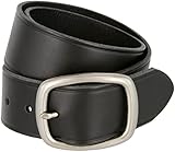 Tennessee Silver Buckle Leather Work and Uniform Casual Jean Belt for Men