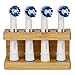 Eco-Friendly Bamboo Toothbrush Holder for Oral B Toothbrush Heads (Does not fit iO Heads). Plastic-Free, Eco-Friendly, Hand-Made Electric Toothbrush Head Holder. Help Save The Planet.