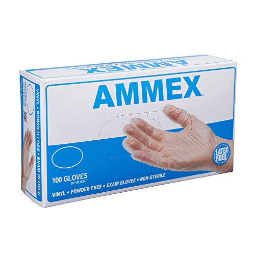 5 AMMEX+VPF64100+BX+Medical+Gloves+Disposable