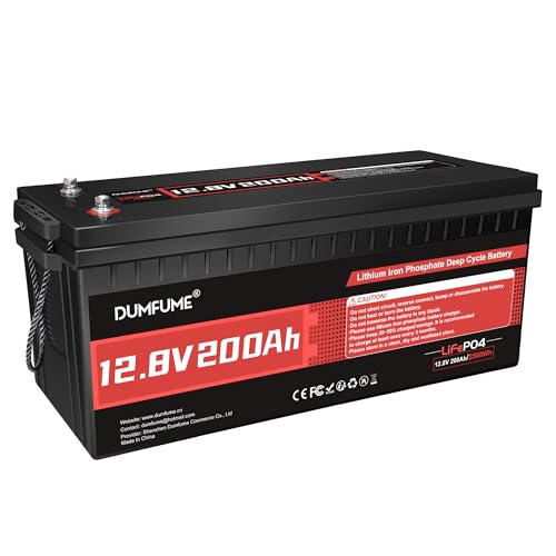 dumfume 12V 200Ah LiFePO4 Battery