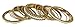 MUCH-MORE Ethnic Traditional Indian Bollywood Style Antique Gold Plated Polki Bangle Jewelry For Women (44, 2.8)