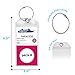 Cruise Luggage Tags Tags for Traveling - Durable PVC e-Tag Holders - Bounce Beach Towel Clips (Clear 4pack)