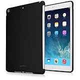 BoxWave Apple iPad Air Smart Sleeve - Slim Fit, Apple Smart Cover Compatible iPad Air TPU Back Case for iPad Air, Front Apple Smart Cover Not Included - (Jet Black)