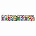 Happy Birthday Giant Jointed Banner - 4.5 ft - Premium Cardstock Banner - Perfect For All Ages
