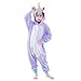 Newcosplay Children Unisex Pajamas Kids Animal Costume Cosplay Sleeping Wear (125, Purple Flying Horse)