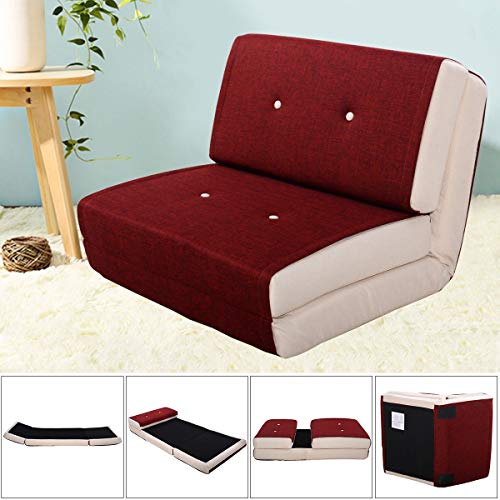 Fold Down Chair Flip Out Lounger Convertible Sleeper Bed Couch Game Dorm BeUniqueToday