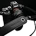Gariz Genuine Leather XS-CHLSNBK2 Camera Neck Strap for Mirrorless Cameras - Sony, Leica, Fuji, Olympus, Panasonic, Ricoh, Samsung, Sigma, Nikon, Canon - Black