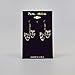 Comedy Tragedy Masks for Drama Theater and Actors Silver Finish Pewter Dangle Earrings