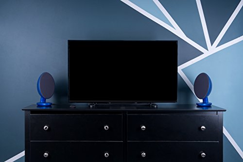 KEF EGG Versatile Desktop Speaker System - Frosted Blue (Pair)