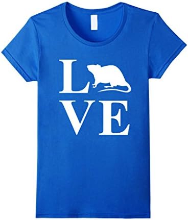 Women's Love Rats Shirt: Cute Rat Premium Gift T-Shirt Large Royal Blue