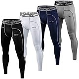 TCA Men's & Boy's Pro Performance Compression Pants Base Layer Thermal Tights