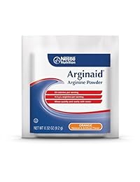 Arginina Suplemento ARGINAID 9,2 gramo Individual Packet en polvo (Caja de 14), color naranja