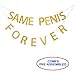 Same Pen-is Forever Gold Glitter Banner - Bachelorette Party Decorations - Hen Party Banner Decor - Large Size