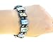 LION OF JUDAH MARKET Saint Icons Black Hematite Bracelet Rosary,jesus, Ann Rita, Mary