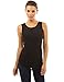 PattyBoutik Women's Lace Front Overlay Lined Tank Top