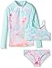 The Children's Place Girls' 3-Piece Rashguard Swim Set