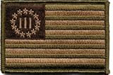 Three Percenter Tactical Patch - Multitan by Gadsden and Culpeper
